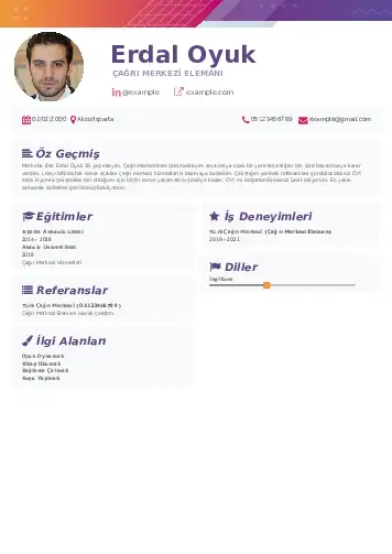 Çağrı Merkezi cv indir